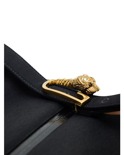 Gucci Black Wool Midi Skirt