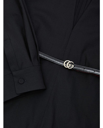 Gucci Black Wool Jumpsuit
