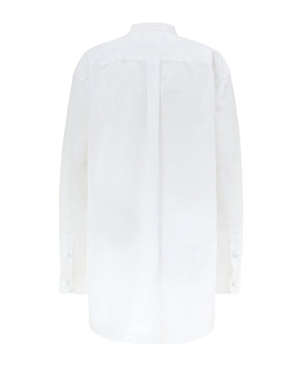 Gucci White Cotton Blouse