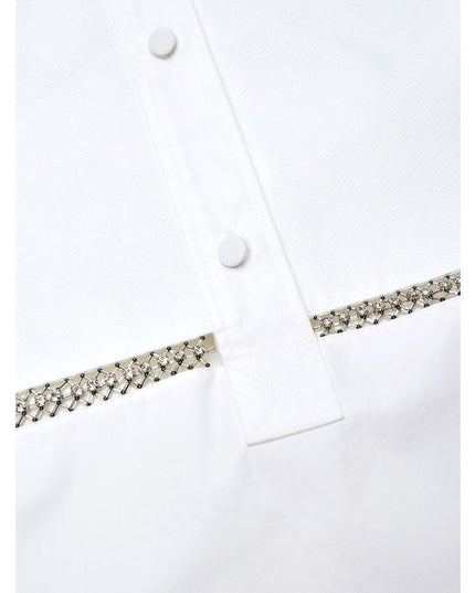 Gucci White Cotton Blouse