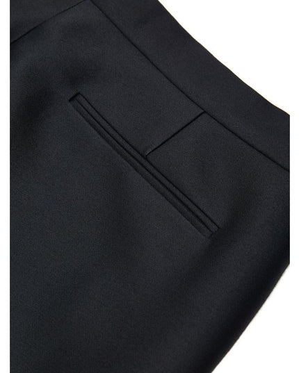 Gucci Black Cotton Casual Pants