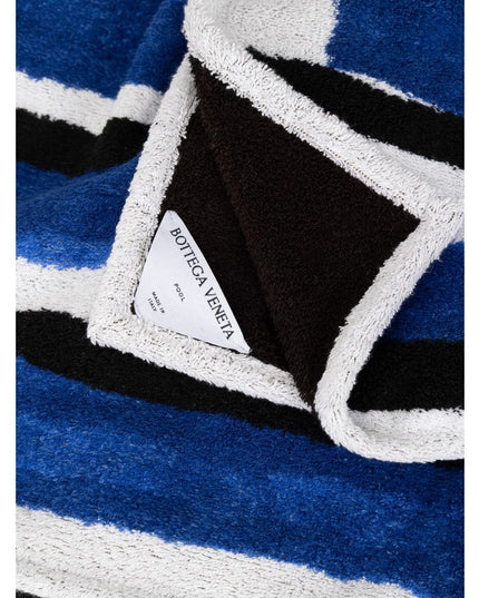 Bottega Veneta Blue Cotton Beach Towel