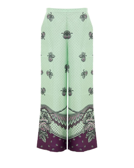 Gucci Green Silk Casual Pants