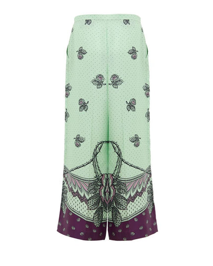 Gucci Green Silk Casual Pants