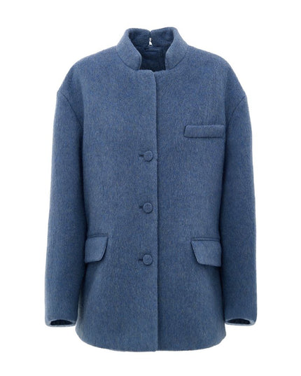 Gucci Light Blue Wool Coat