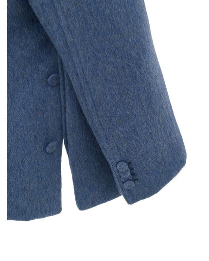 Gucci Light Blue Wool Coat