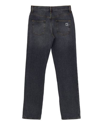 Gucci Gray Cotton Relaxed Fit Jeans