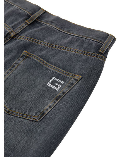 Gucci Gray Cotton Relaxed Fit Jeans