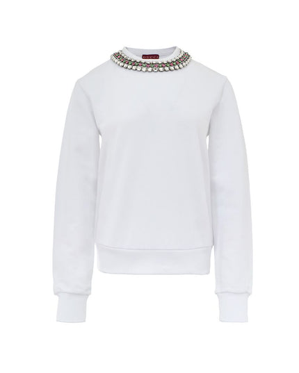 Gucci White Cotton Sweatshirt