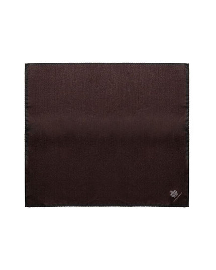 Dolce & Gabbana Brown Silk Pocket Square