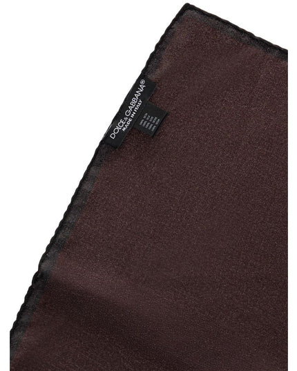Dolce & Gabbana Brown Silk Pocket Square