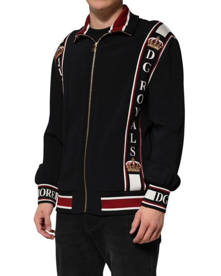 Dolce & Gabbana Black DG King Full Zip Sweatshirt  Sweater