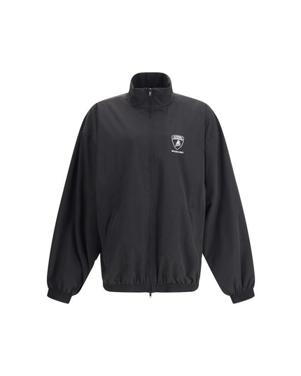 Balenciaga Black Polyester Shell Jacket