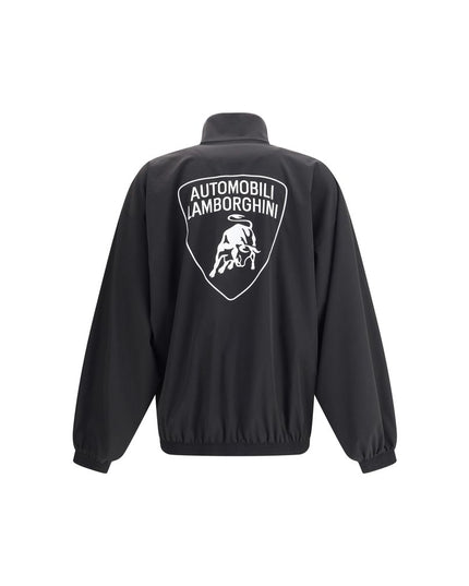 Balenciaga Black Polyester Shell Jacket