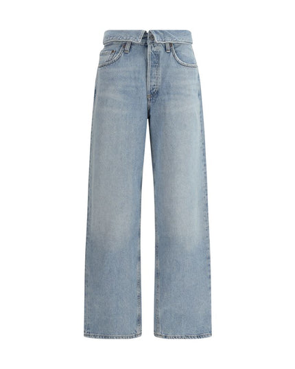 Agolde Light Blue Cotton Jeans Denim