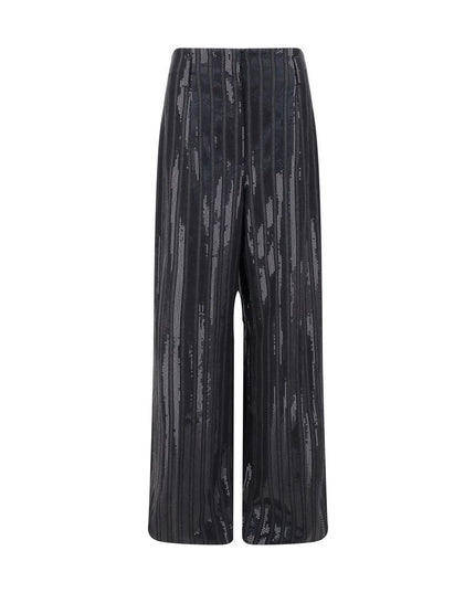 Brunello Cucinelli Gray Fleece Wool Casual Pants