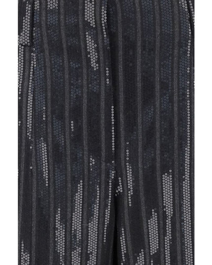 Brunello Cucinelli Gray Fleece Wool Casual Pants