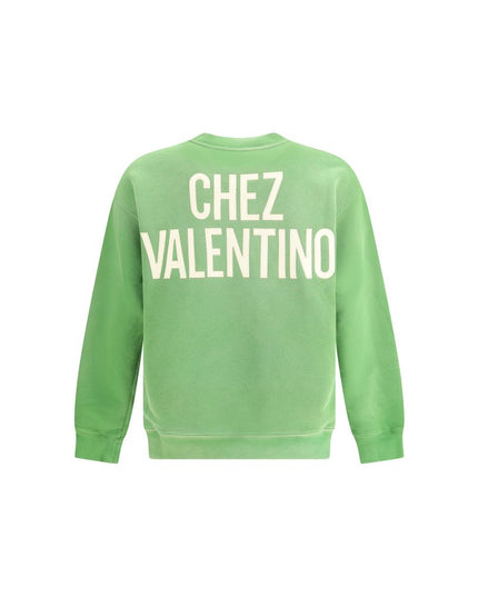 Valentino Green Cotton Sweatshirt