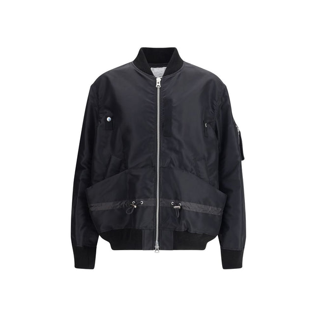 Sacai Black Nylon Bomber