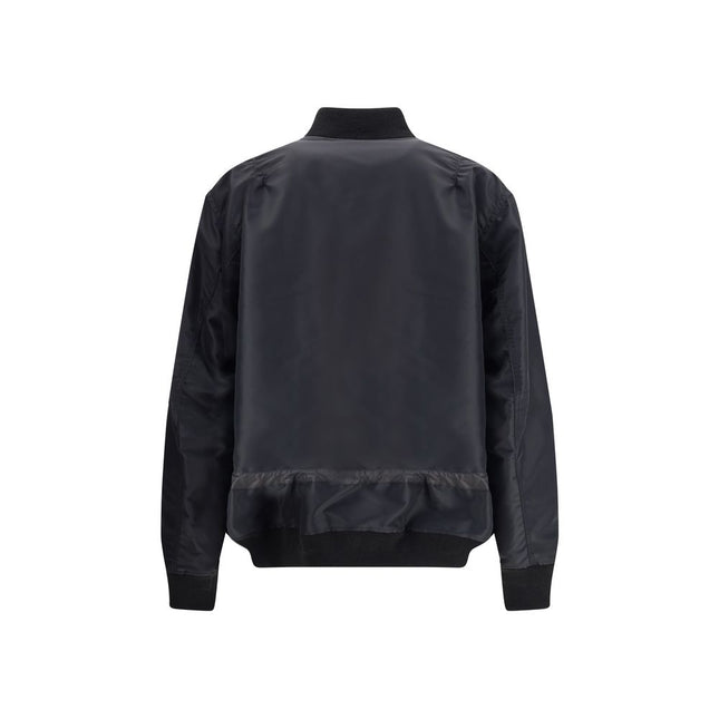 Sacai Black Nylon Bomber