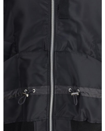 Sacai Black Nylon Bomber