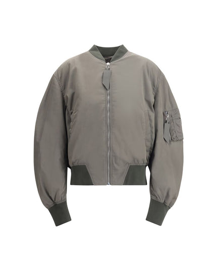 The Attico Green Polyester Bomber