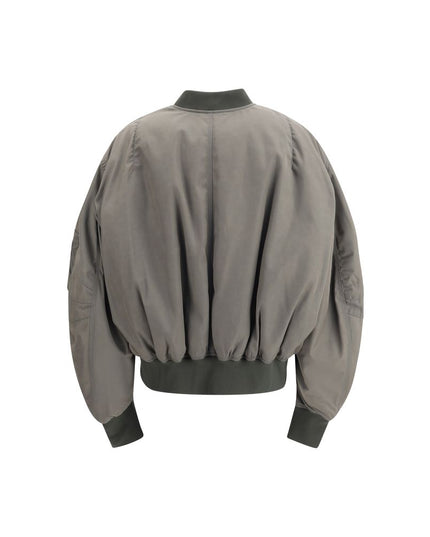 The Attico Green Polyester Bomber