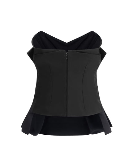 Alexander McQueen Black Polyester Top