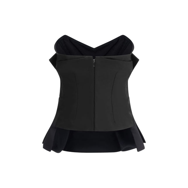 Alexander McQueen Black Polyester Top