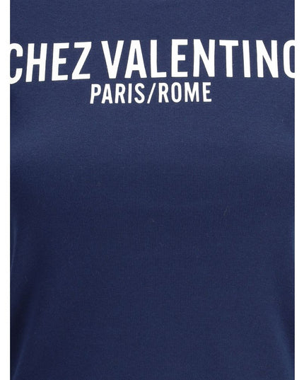 Valentino Blue Cotton T-Shirt