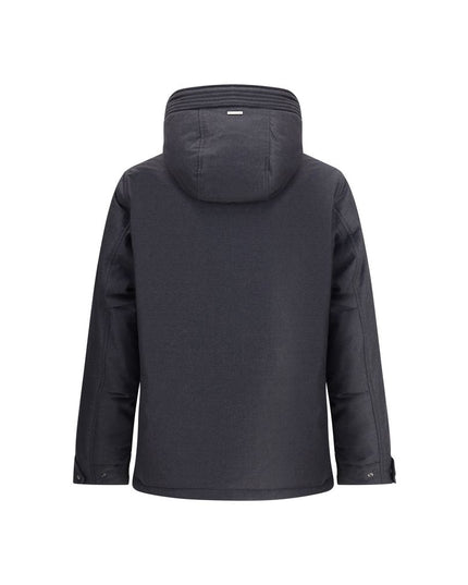 Woolrich Black Fleece Wool Parka