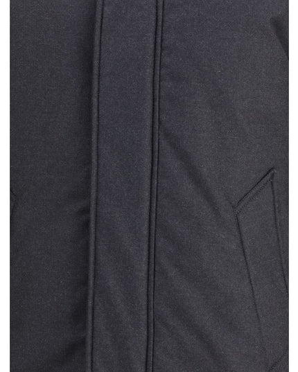 Woolrich Black Fleece Wool Parka