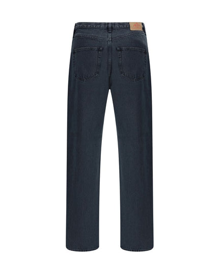Prada Black Cotton Straight-Leg Jeans