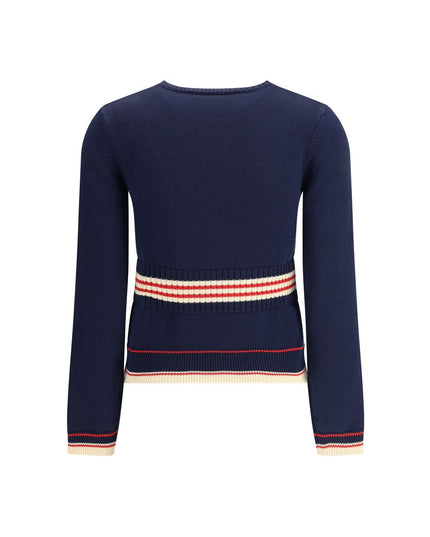 Valentino Blue Cotton Sweatshirt