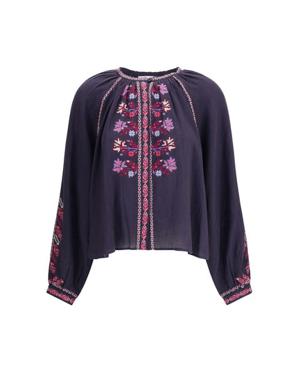 Marant Etoile Blue Cotton Blouse