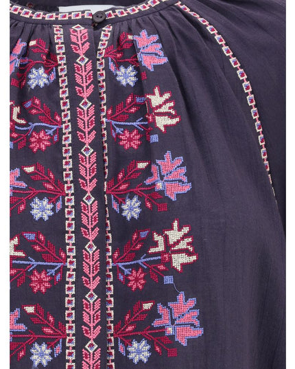 Marant Etoile Blue Cotton Blouse