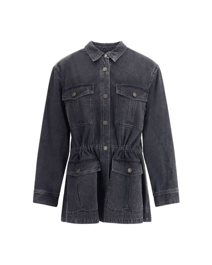 Marant Etoile Gray Cotton Denim Jacket