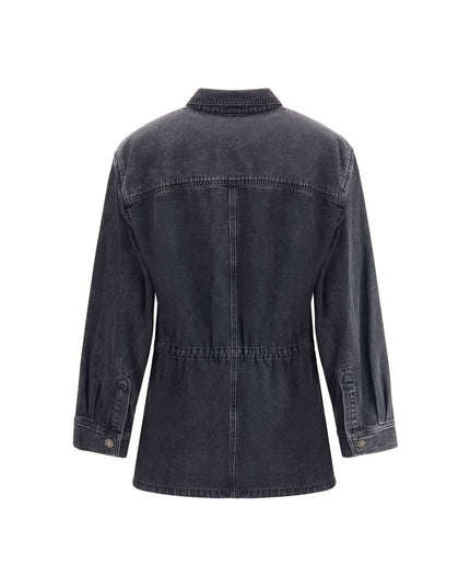 Marant Etoile Gray Cotton Denim Jacket