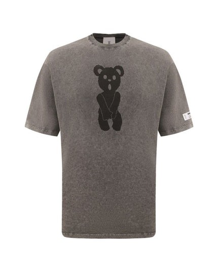 Diego Venturino Gray Cotton T-Shirt