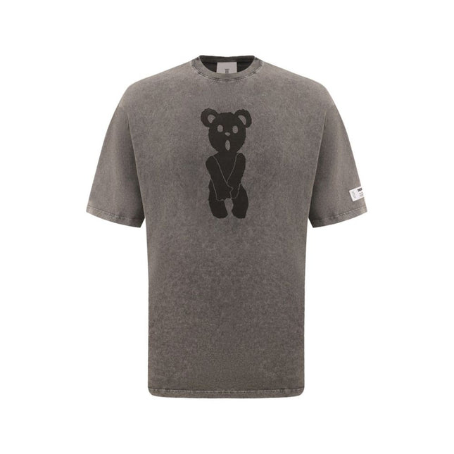 Diego Venturino Gray Cotton T-Shirt