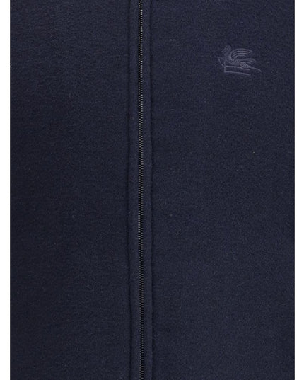 Etro Blue Wool Bomber
