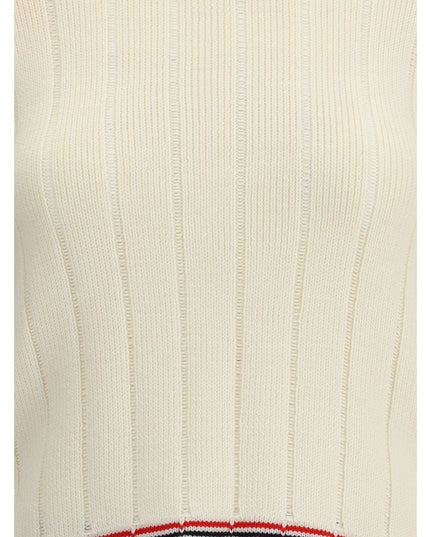 Thom Browne Cream Fleece Wool Sweatshirt