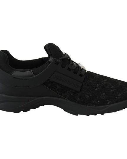 Plein Sport Black Polyester Sneaker