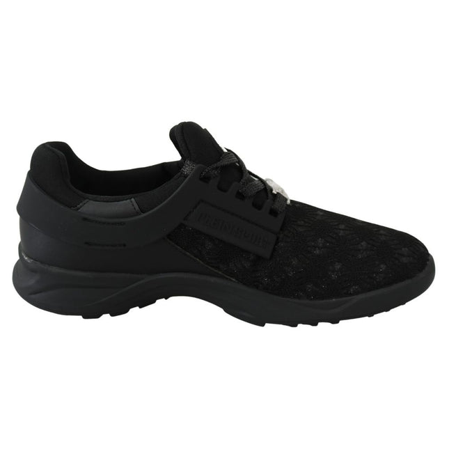 Plein Sport Black Polyester Sneaker