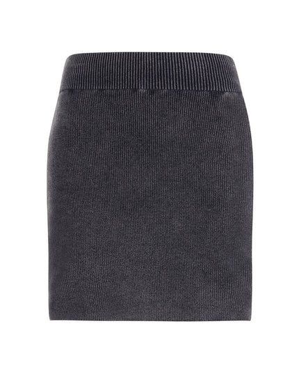 Alexander Wang Gray Cotton Mini Skirt