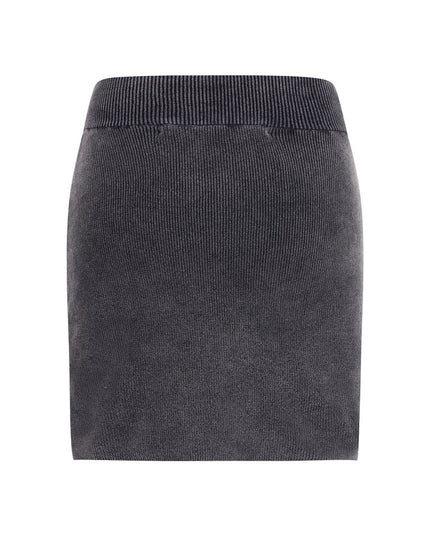 Alexander Wang Gray Cotton Mini Skirt