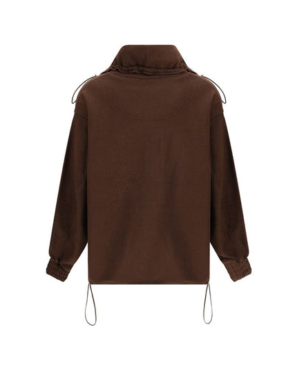 The Attico Brown Cotton Sweatshirt