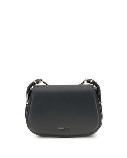 Michael Kors Black Calf Leather Bos Taurus Shoulder Bag