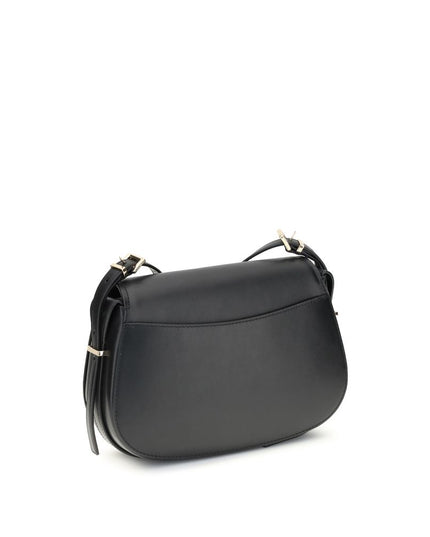 Michael Kors Black Calf Leather Bos Taurus Shoulder Bag