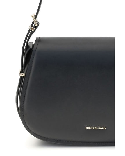 Michael Kors Black Calf Leather Bos Taurus Shoulder Bag
